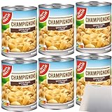 Gut&Günstig Champignons 1. Wahl ganze Köpfe 6er Pack (6x400g Dose) + usy Block