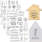 Tixlux 4 Stück Rub On Sticker, Folie Transferaufkleber 19x14cm für Glas, Handarbeiten, Dekoration,...