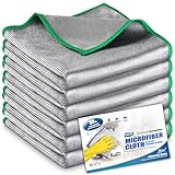 Airlab 6X Fenstertücher Mikrofasertücher Streifenfrei, Ultrafeine Reinigungstücher Glastücher,...