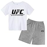 XzwgYlx Trainingsanzug UFC Kinder Junge 2-teiliger Jogginganzug Sommer Sportswear Set Jungen Und...