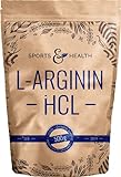 L Arginin Pulver HCL - 500g Veganes Arginin Pulver 5g pro Tagesdosis - L-Arginin HCL Ist Die Reinste...