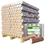 500kg Palette 50x10kg Nestro Hartholzbriketts Buche Eiche Brenn Kamin Ofen Heiz Holz Gluthalter...