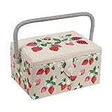 Hobby Gift Exclusive Mittelgroße Nähhandwerk-Bastel-Aufbewahrungsbox, Zubehörablage, Nadelkissen,...