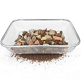 Gartensieb Edelstahl Erdsieb & Garten-Kompostsieb,Heavy Duty Gartensieb für Boden und Steine,...