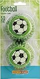 DECOCINO Muffinförmchen Fußball (50 STK.) – Fußball Muffin-Deko& Cupcake-Deko –...