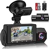 Abask Dashcam Auto 4K GPS Infrarot Nachtsicht Autokamera mit 310° Weitwinkel, G-Sensor,...