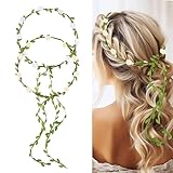 Andibro Damen Girlande Stirnband, 2 Stücke Blumenkrone Stirnband Boho Blumen Haarband...