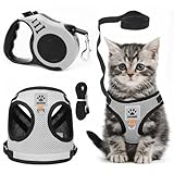Katzengeschirr mit Leine Ausbruchsicher, Katzen Geschirr Set Katzengeschirr Ausbruchsicher für...
