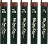 Faber-Castell 5er Sparpack SUPER-Polymer Feinminen 0.5HB