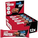 Protein Riegel Corny Soft Chocolate-Caramel Flavor, 30% Protein, Eiweißriegel ohne Zuckerzusatz,...