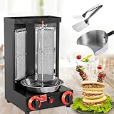 GYKOZY Automatisch rotierende Rotisserie-Propangrills mit Brennern und Fleischspatel, Temperatur...