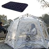 Garten Iglu Bubble Pop Up Shelter mit aufblasbarem Bett, Panorama-Pavillon für Camping, Angeln,...