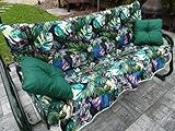 Jacek Schaukelkissen 175x55cm | Schaukelkissen-Set 4-teilig | Bankkissen | Gartenbankauflagen |...
