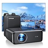 Beamer【Autofokus/Trapezkorrektur】 25000 Lumen WiFi6 Bluetooth Full HD 1080P Beamer Unterstützt...