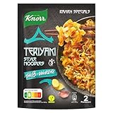 Knorr Fertiggericht Teriyaki Style Noodles süß-würzige asiatische Nudeln ohne...