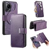 Schutzhülle Kompatibel mit Huawei P70 Ultra Hülle, abnehmbare Brieftaschen-Hülle mit...