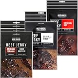 The Meat Makers - Original Smoky | Teriyaki | Hot Beef Jerky Snack Mix 300g (12x25g) - Getrocknetes...