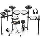 Donner DED-200 E-Drum-Sets, E-Schlagzeug mit 450 Sounds, USB-MIDI-Konnektivität, Drum...