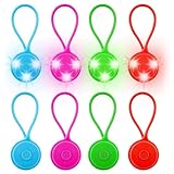LED Blinklicht Schulranzen, 8 Stück LED Reflektoren Kinder Sicherheitslicht Reflektoren...
