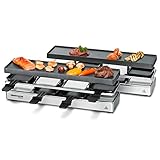 ROMMELSBACHER RC 1600 Raclette-Grill fun for 4+4 (Tischgrill, für 8 Personen, erweiterbar,...