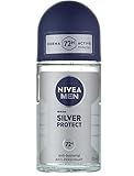 6er Pack - NIVEA Men Deo Roll-on, 72h Active Protection – Silver Protect – 50ml