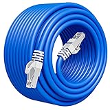 LAN Kabel 40 meter, Netzwerkkabel Verlegekabel 40m Outdoor Indoor FTP Abgeschirmtes Gigabit Ethernet...