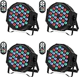 LED Par Strahler 36 LED Bühnenlichter 9 Modi RGB Partylicht mit Fernbedienung und DMX512 Steuerung...