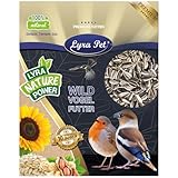 Lyra Pet® | 25 kg Sonnenblumenkerne Gestreift | Wildvogelfutter für Sommer & Winter | Ideal für...