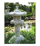 Japanische Steinlaterne Yukimi auf Säule S