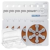 30x Varta Power One p312 Hörgerätebatterien 5x6er Blister PR41 Braun 24607 + Aufbewahrungsbox für...