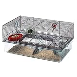 Ferplast Hamsterkäfig, FAVOLA Nagerkäfig, Kleintierkäfig, Hamsterzubehör inklusive, 60 x 37 x h...