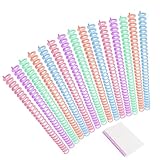 15 Stück Bindekämme Binderücken Plastikbinderücken 30 Ringe Bücher Ringe Kunststoff Bindering...