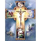 YSCOLOR Diamant Painting 5D Runde Diamant Malerei Religionen Christian Jesus Kreuz Von Christus DIY...