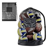 hongmo Ballnetz Große Ballsack Balltasche - Platz für 10-15 Bälle, wasserdicht, mit Kordelzug...