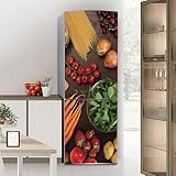 Kühlschrank aufkleber küche sticker, Kühlschrankaufkleber mit vollständiger Abdeckung der Tür,...