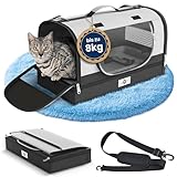 Smart-Planet® Transporttasche Katzen und Hunde mit abnehmbaren Boden - Faltbare Transportbox bis...