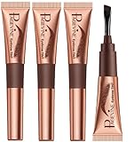 4 Pcs Augenbrauen Tattoo Wasserfest Eyebrow Tattoo Augenbrauen Gel Tint Peel Off Augenbrauenfarbe...