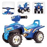 Rutschauto ab 1 Jahr, Quad Rutscher, Babyquad, Fahrzeug Rutschfahrzeug Babyauto Auto (Blau)