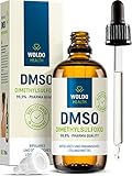 DMSO Pharma Qualität mit Pipette & Tropfverschluss - 99,9% Dimethylsulfoxid 100ml