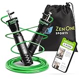 ZenOne Sports® Springseil I Jump Rope für Erwachsene I Speed Rope mit 360° Kugellager & robustem...