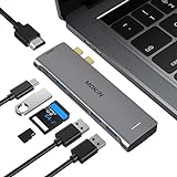 MOKiN USB C Hub 7 in 2 MacBook Pro M1, MacBook Air M1 Adapter mit Thunderbolt3 Port, 4K@60Hz HDMI,...