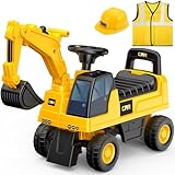 Naxudcoo Große Bagger-Spielzeuge für 1-3 Jahre alte Jungen Mädchen: Kinderreittier-Spielzeuge...