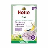 HOLLE BABYFOOD: Ziegenmilchbrei - Blaubeere & Banane 200g (Blaubeere & Banane, 200g)