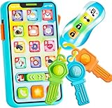 JOYIN Baby Spielzeug Schlüssel und Handy, Sensorik Spielzeug Autoschlüssel Telefon Spielzeug für...