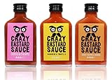 Crazy B Sauce - 3 Bestseller Chili Set - Scharfe Grillsauce mit Chipotle, Habanero und Bhut jolokia...