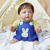 YIHANGG 50cm Babypuppen Wie Echt Junge 20 Zoll Lebensecht Reborn Baby Puppe mit Offenen Augen und...