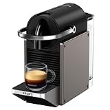 Krups XN306TK Nespresso Pixie Titan, Espressomaschine, programmierbare Rezepte, 2 Längen,...