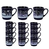 Annastore Weihnachtstassen mit Füllstrich - Glühweintassen mit Eichstrich - Glühweinbecher -...