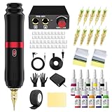 Tattoo Maschine Set Tattoo Stifte Set Tattoo Maschine Tattoo Netzteil Tattoo Kit mit Tattoo Patronen...