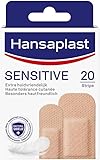 Hansaplast Sensitive Hautton Pflaster light (20 Strips), hautfreundliche und hypoallergene...